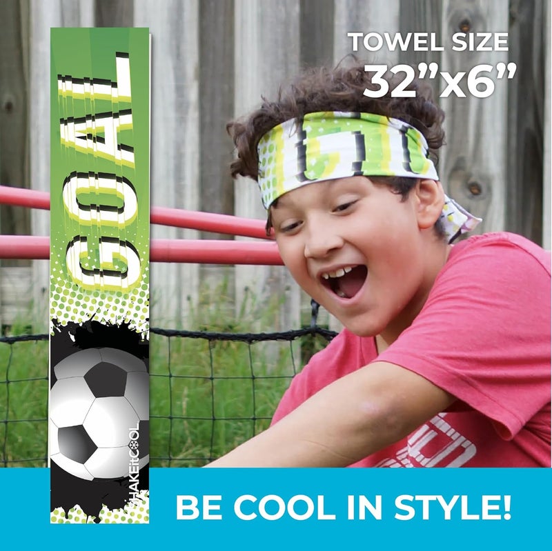 SHAKEitCOOL Original Cooling Towel – Be Cool in Style - Heat Relief, Soft, Lightweight, Sun Protection, Easy Clean - Perfect for Biking, Running, Yoga, Gym, Gardening - Soccer - Image 2